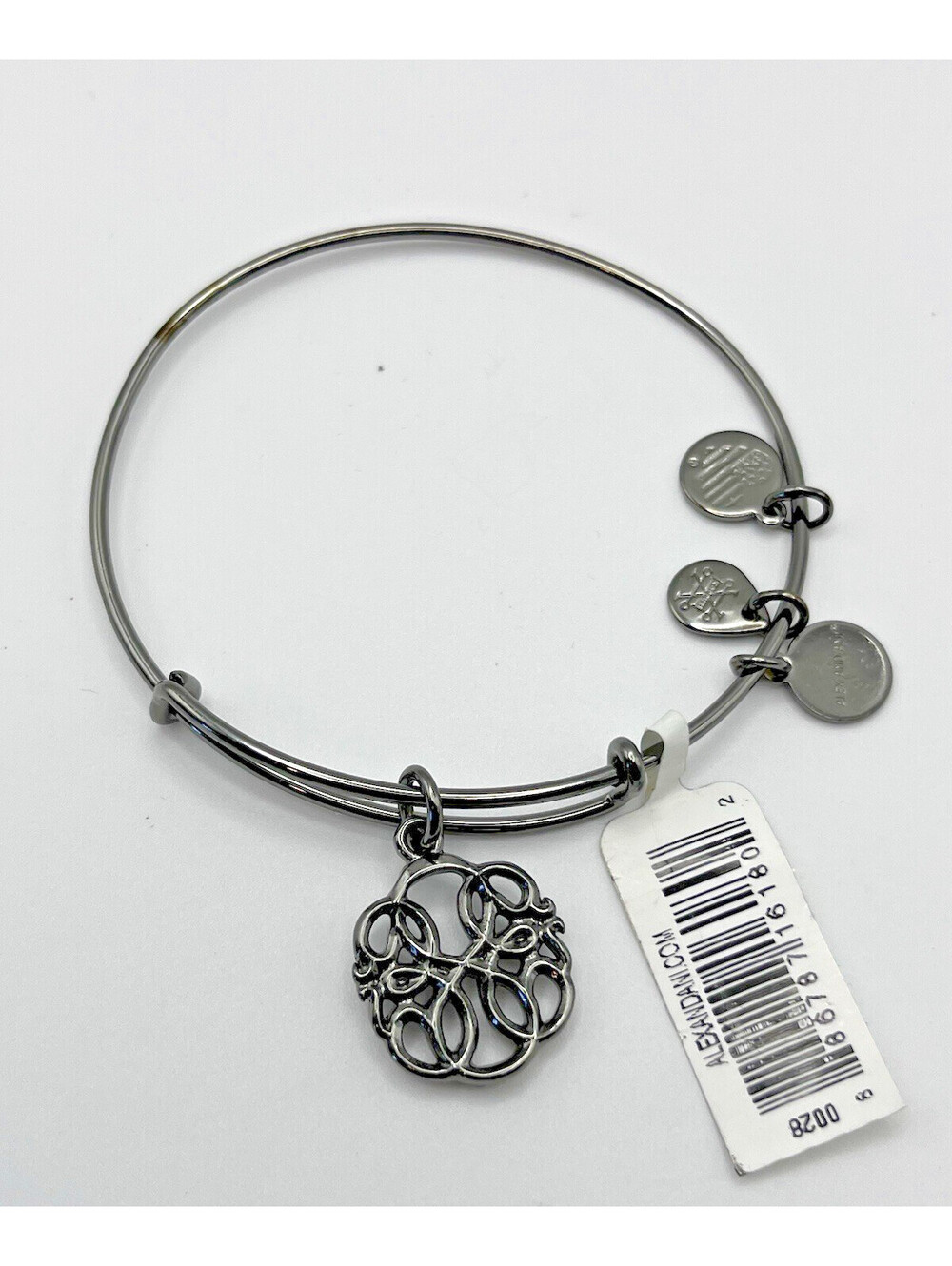 Alex and Ani Expandable Adjustable Wire Bracelet Charm 1 pc RETIRED Path of Life